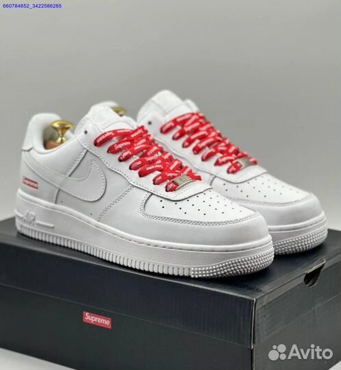 Кроссовки Nike Air Force 1 Low & Supreme (Арт.34021)