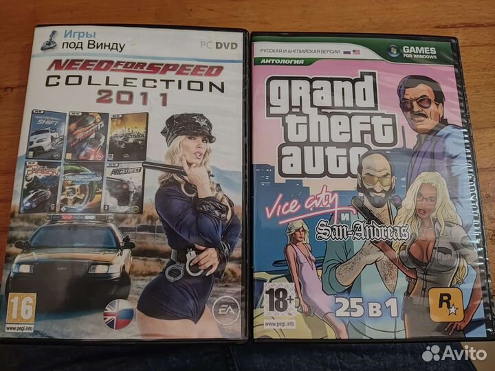 Nfs, Gta san andreas, vice city для pc