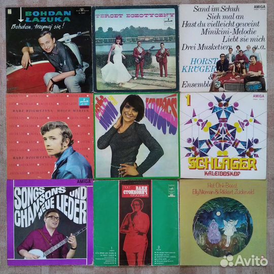 Виниловые пластинки исполнителей быв. соц. лагеря