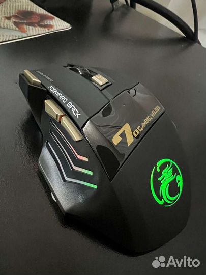 Бесшумная проводная игровая мышь imice X-7 новая