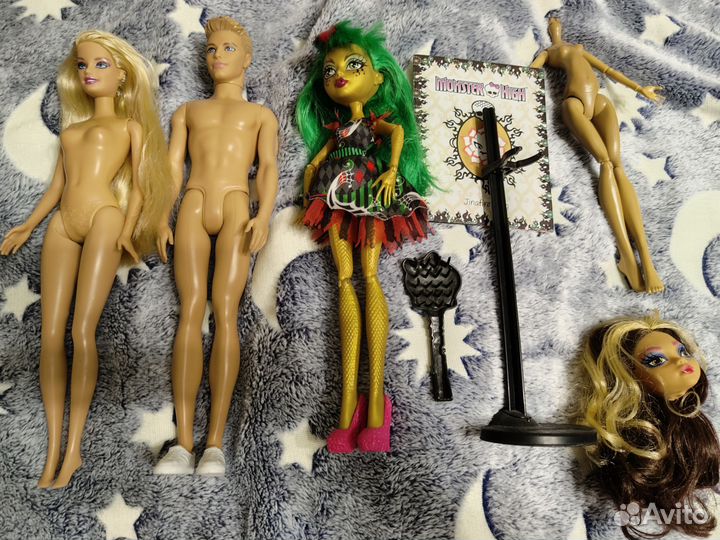 Кукла Монстер Хай Джинафаер Барби Кен