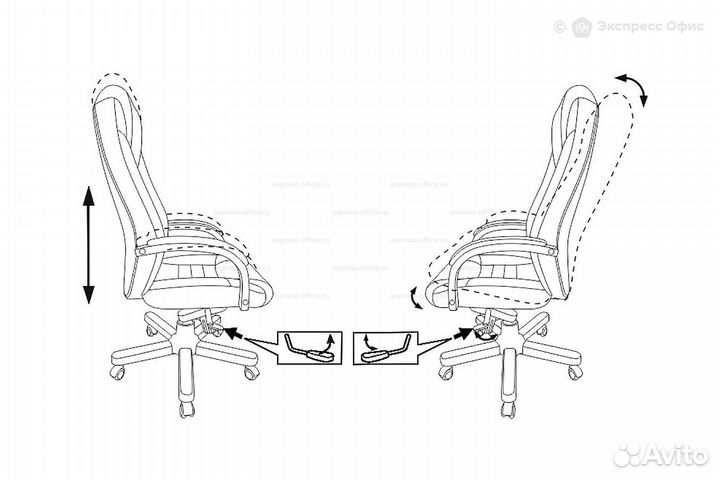 Кресло для руководителя Бюрократ T-9923walnut/chok