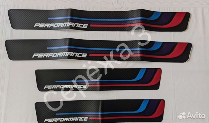 Наклейки на пороги BMW