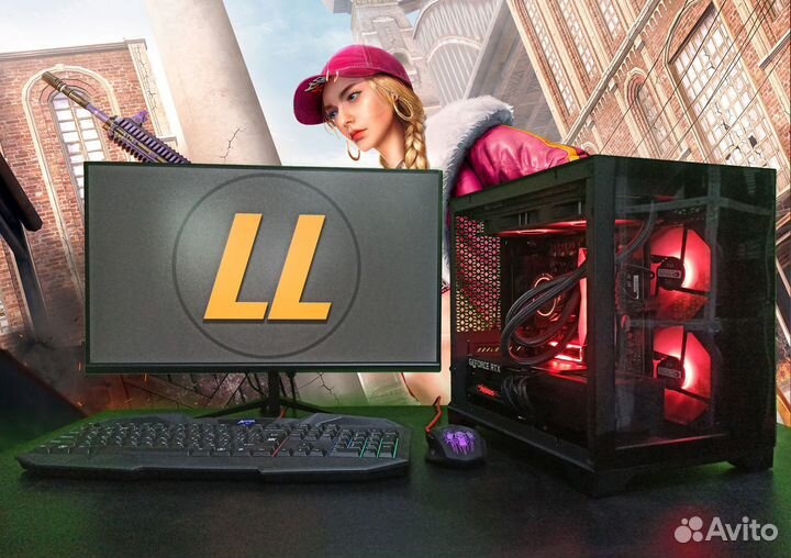 Игровой пк I3-13100f / RTX 3070 / 16GB / SSD 512