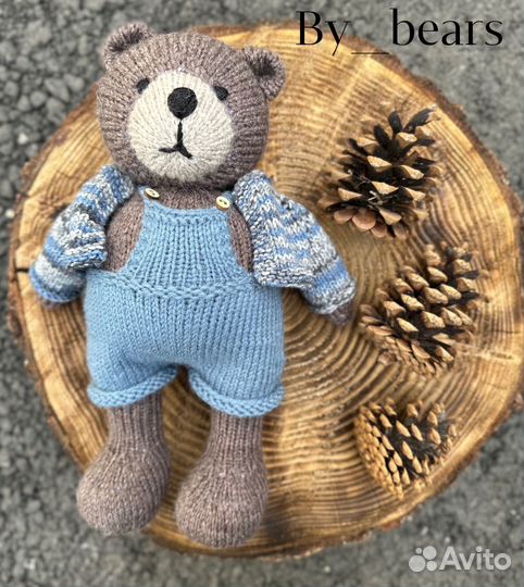 Медведь вязанный ручной работы