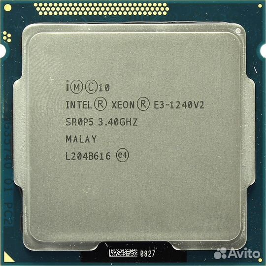Процессор Intel Xeon E3-1240 v2