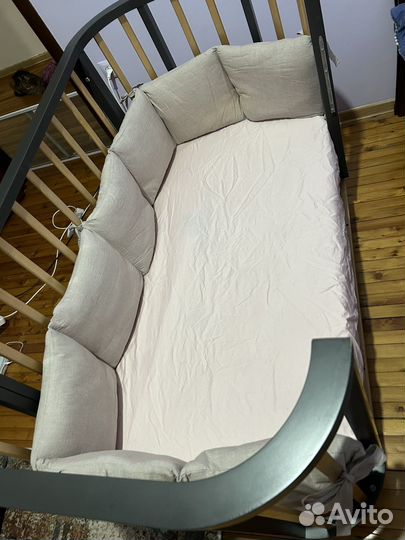 Детская кроватка Rant с маятником и комодом