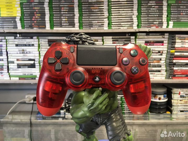 Кастомный оригинальный Джойстик PS4 прозрачный