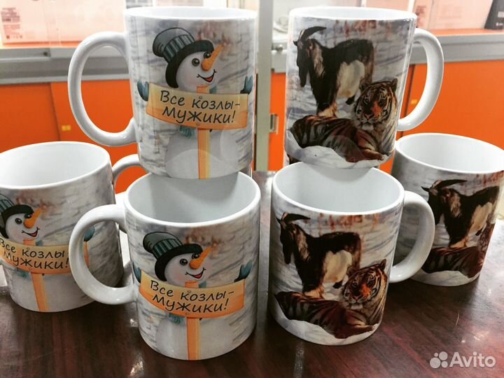 Печать на кружках фото и логотипов оптом и розница