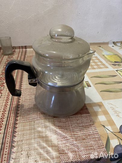Кофейник СССР стеклянный