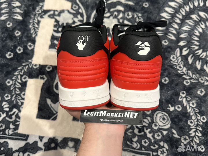 Off White Out of Office Red/Black Sneakers