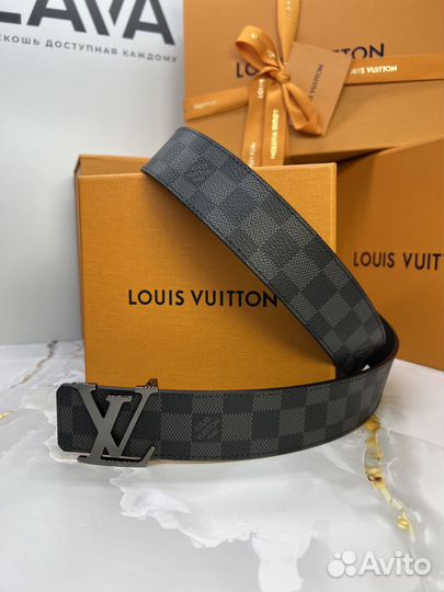 Ремень двухсторонний Louis Vuitton Damier Graphite