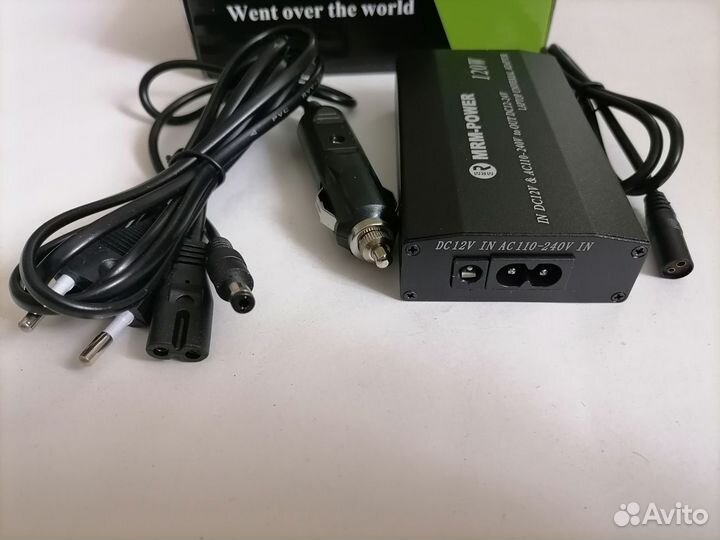 Универсальная зарядка для ноутбука сеть+автомобиль