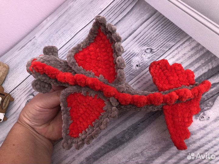 Дракон,плюшевый дракон,вязаный дракон