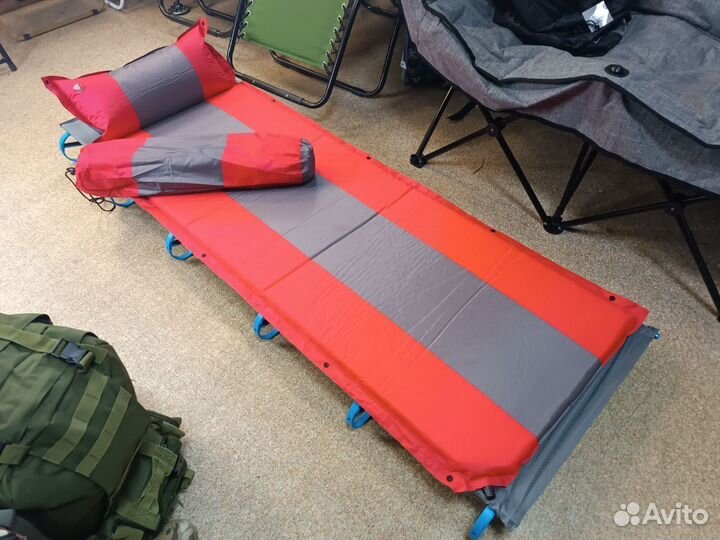 Самонадувающийся коврик с подушкой 3см