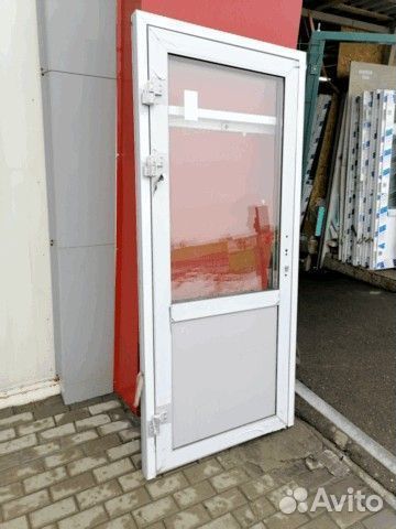 Дверь 950х2100 мм алюминиевая входная