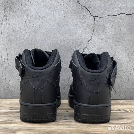 Кроссовки Nike air force black мужские