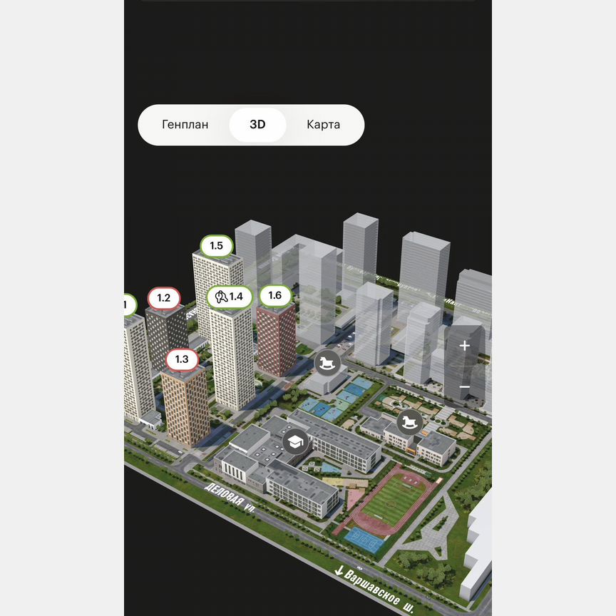 2-к. квартира, 58,8 м², 9/23 эт.