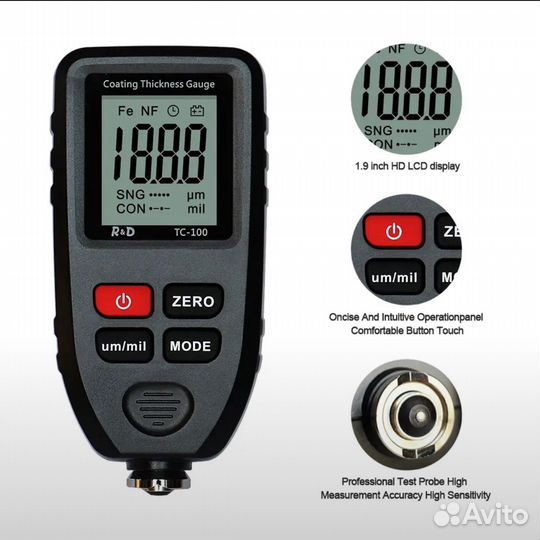 Толщиномер tc100