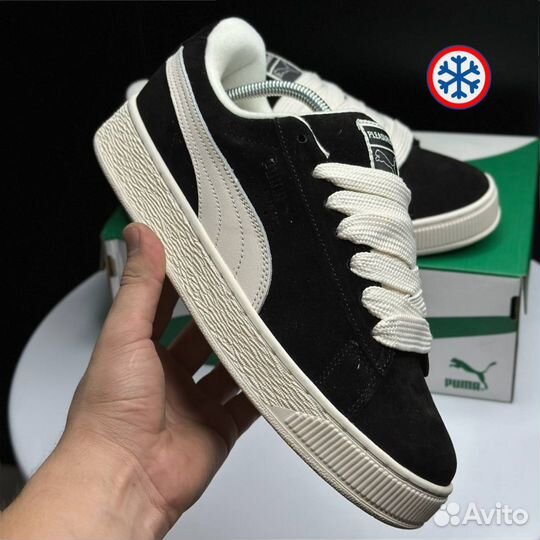 Кроссовки зимние Puma Suede XL black label