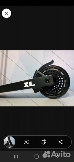 Трюковой самокат hipe XL Black/Neo Blue