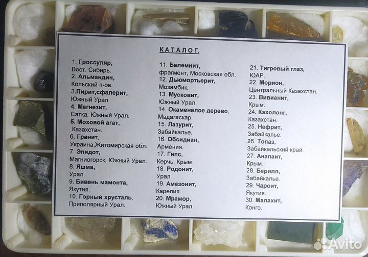 Коллекция минералов