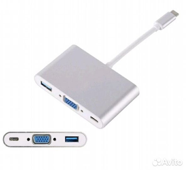 Переходник Mini DP, USB 3.1. Type-C, USB VGA