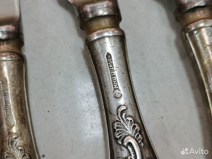 Столовый набор ложки вилки ножи мнц СССР