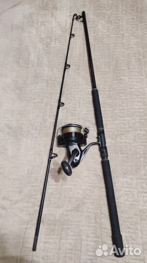 Спиннинг с катушкой для крупной рыбы