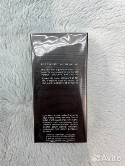 Narciso rodriguez FOR HER pure musc 100 мл ориг