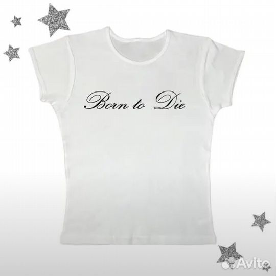 Кроп топ y2k-готика Born to Die