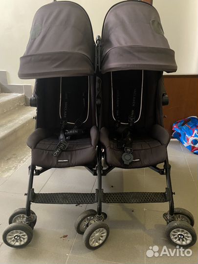 Коляска для двойни bmw mclaren