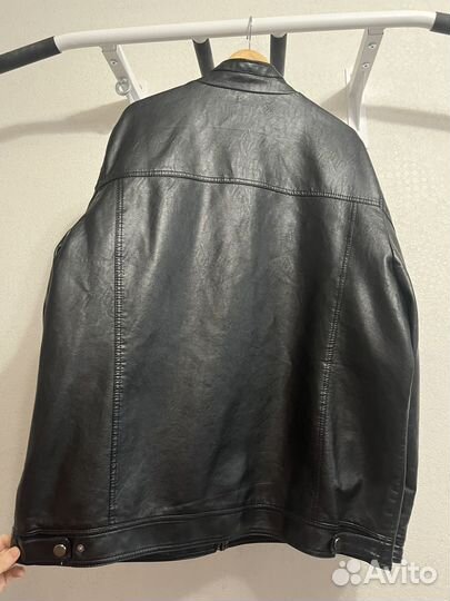 Кожаная куртка мужская 54 56