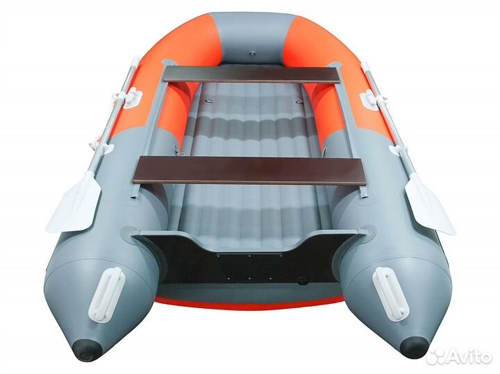 Лодка пвх Gladiator E300SL оранжево/темно-серый