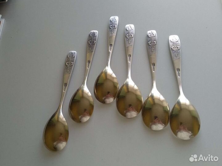 Десертные мельхиоровые ложки СССР