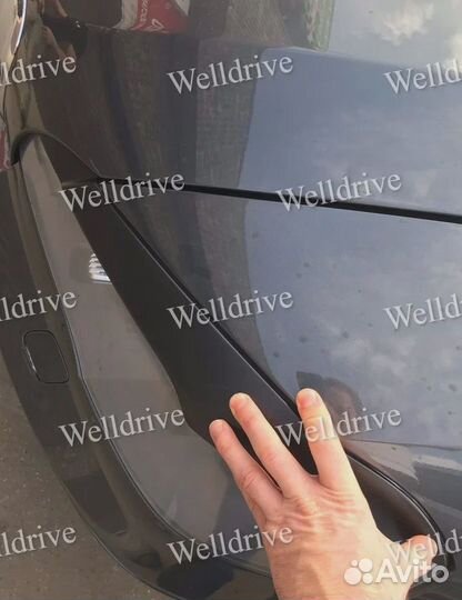 Ресницы на фары BMW X5 E70 широкие