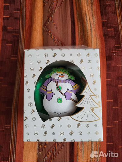 Елочный шар стеклянный