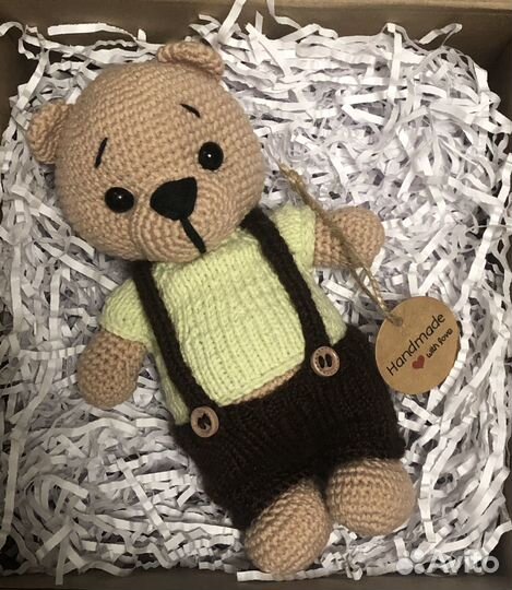 Игрушка вязаная Мишка