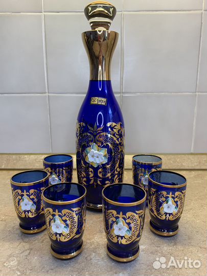 Графин с рюмками Богемия