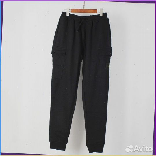 Широкие брюки карго Stone Island (Лучшее качество)