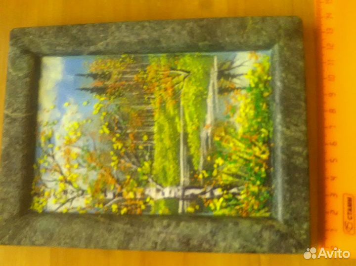 Панно из камня