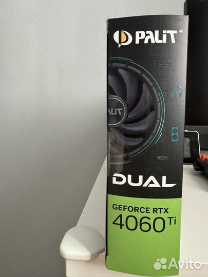 Новая Видеокарта Palit GeForce RTX 4060 Ti Dual