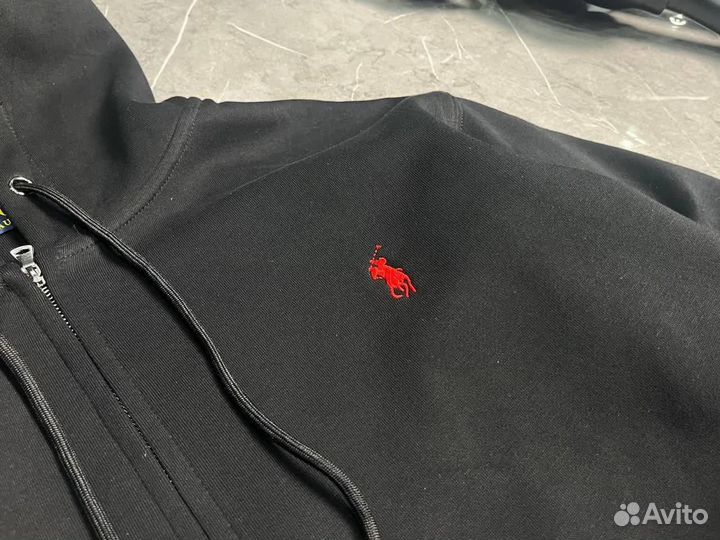 Polo ralph lauren зип худи черное