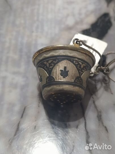 Сито- ведерочко серебряное для чая