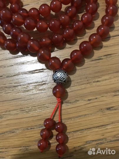 Четки сердолик серебро