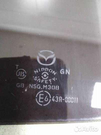 Стекло двери задней левой форточка Mazda Mazda 6 G