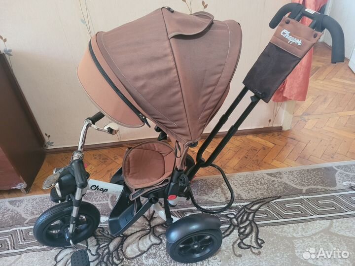 Трехколесный велосипед с родительской ручкой