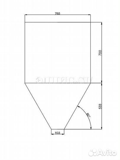 Пластиковый силос ас-550