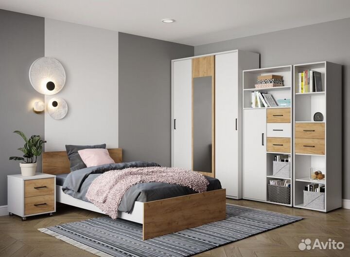 Детская спальня Лючия(кровать, шкаф, стол, комод)