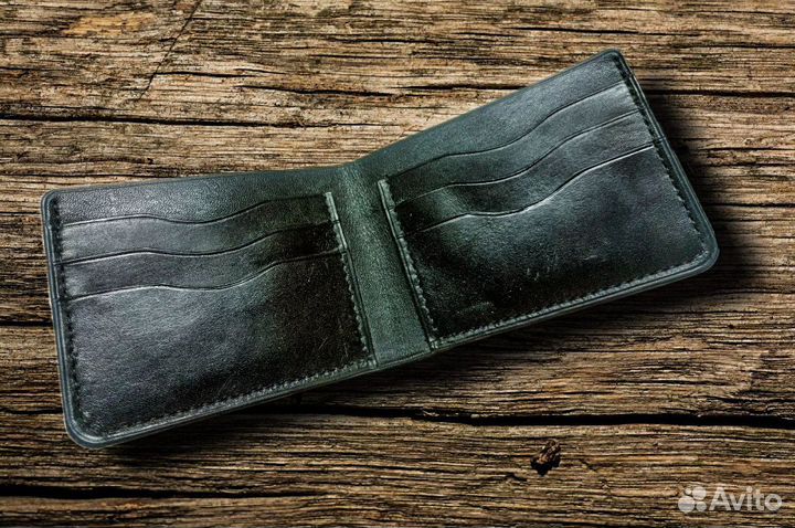 Кошелек мужской кожаный ручной работы